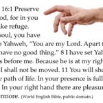 Psalm 16 God's right hand