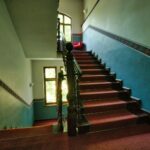 empty brown staircase