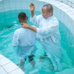 Baptism in Pool