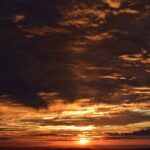 orange clouds during sunset