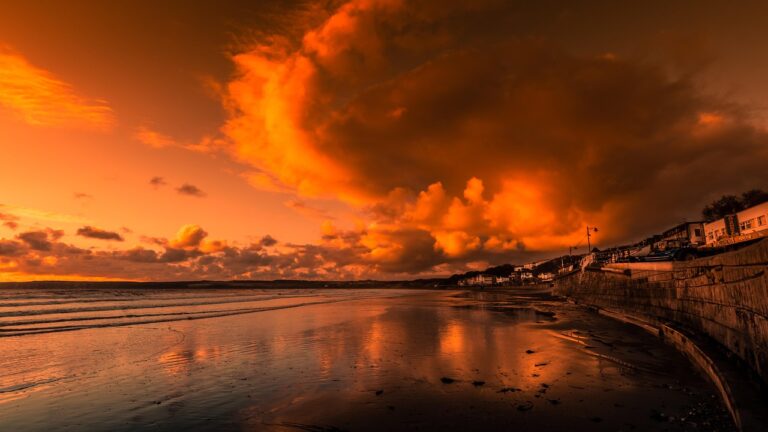 filey, yorkshire, england, judgment day, seascape, golden hour, spectacular, clouds, autumn, coast, sunrise, surreal, low tide, sand wet, glow, reflection, brown sunrise, brown sand, filey, judgment day, nature, judgment day, judgment day, judgment day, judgment day, golden hour