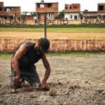 brazil, man, working, slums, favela, work, humility, respect, union, collective, community, outdoors