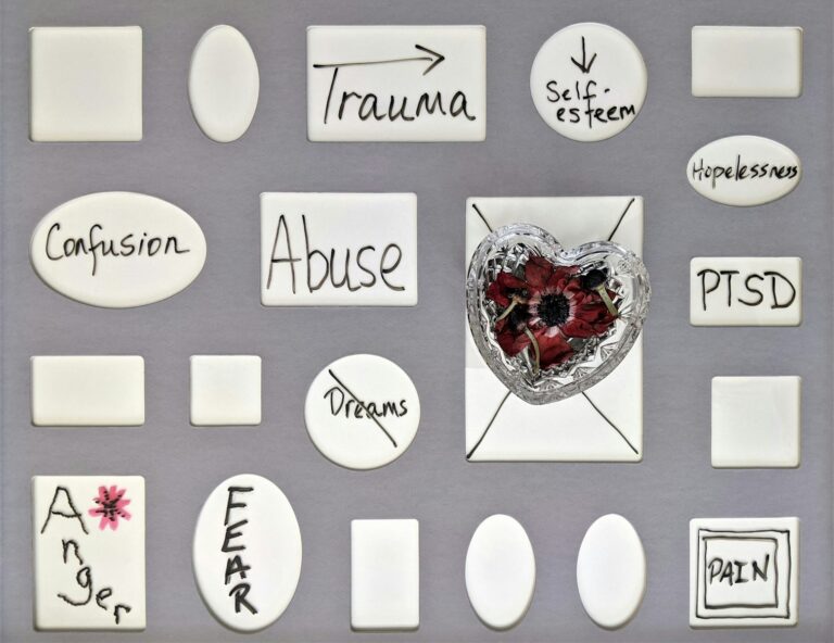 happy new year greeting card, fear, trauma