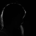 silhouette photography of woman, shame